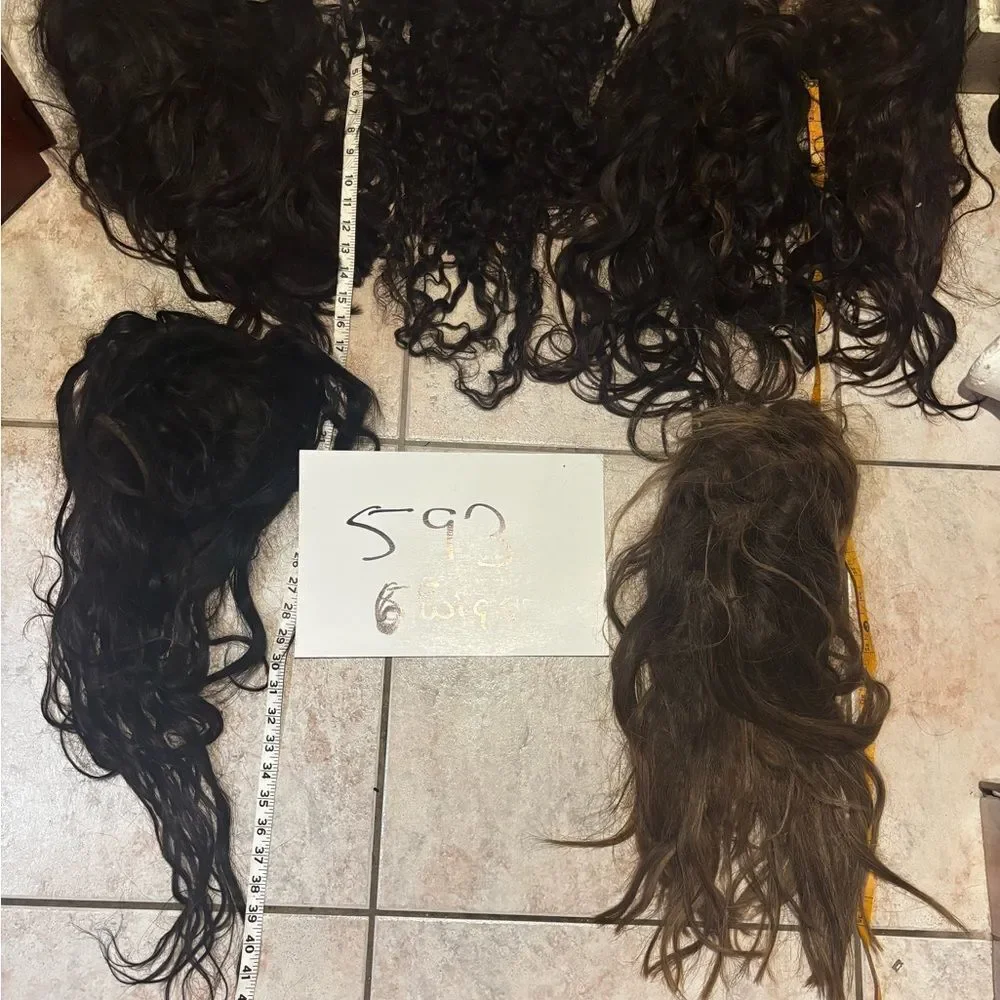 6 bundle wig color curly and straight hair extensions